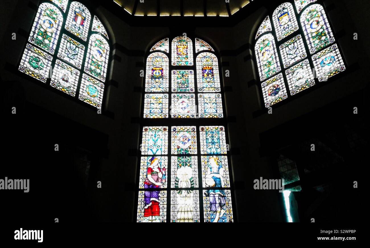 The arts of Dutch Colonialism Architecture in Lawang Sewu, Semarang Stock Photo