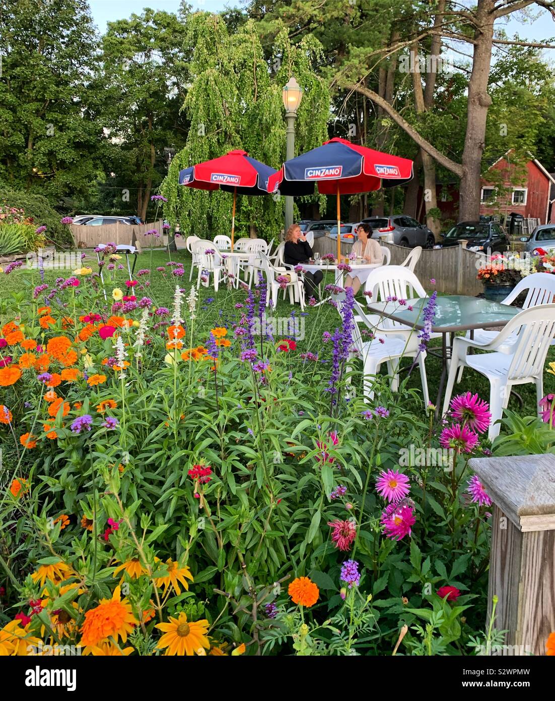 Al fresco dining at Cafe Lucia, Lenox, Massachusetts, United States