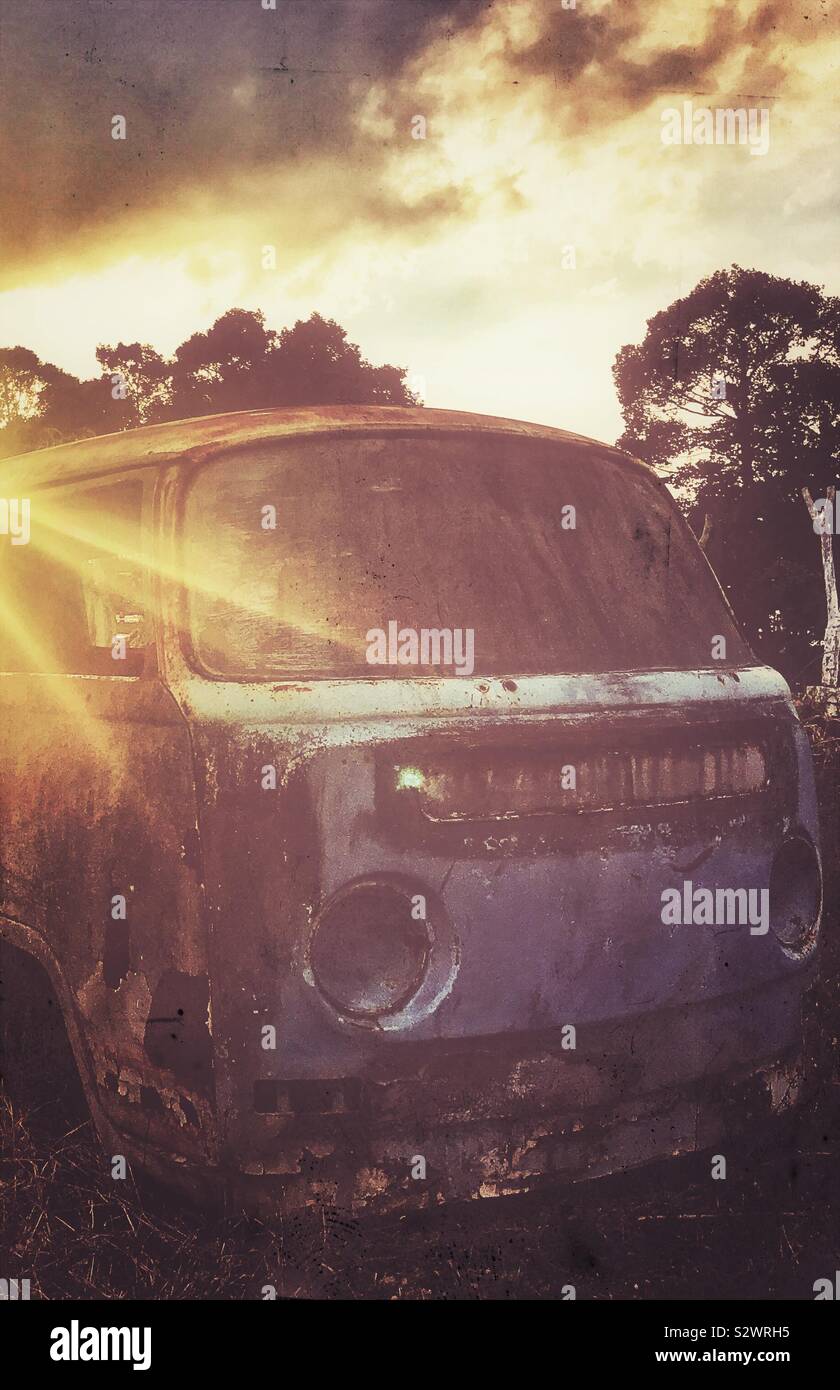 Old Vw Camper Van Stock Photo Alamy
