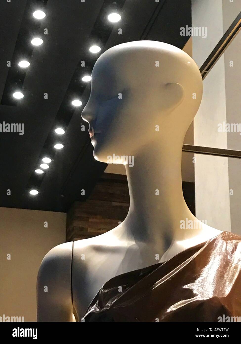 Mannequin in a shop window - Smartphone Captured Stock Image