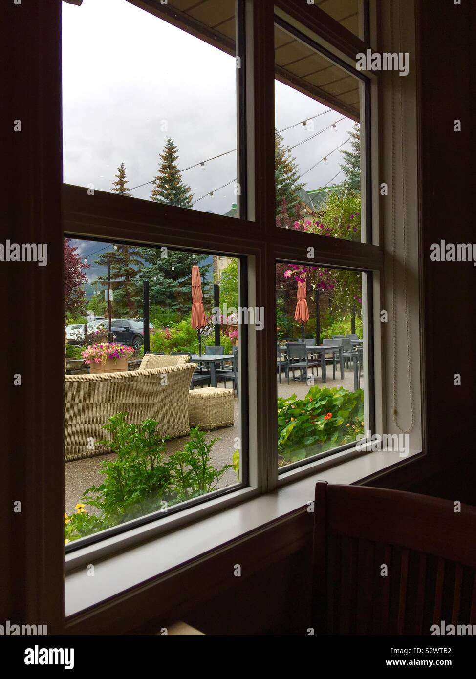 Window seat - Smartphone Captured Stock Image