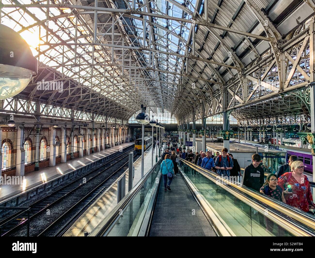 Manchester Victoria train station Stock Photo