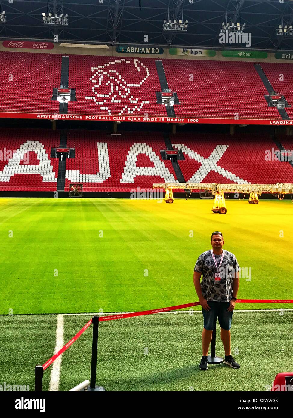 Ajax stadium tour Stock Photo