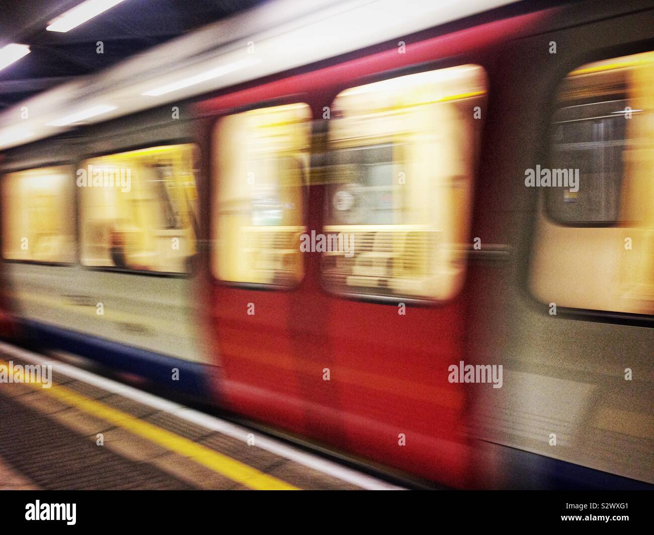 London underground train - Smartphone Captured Stock Image