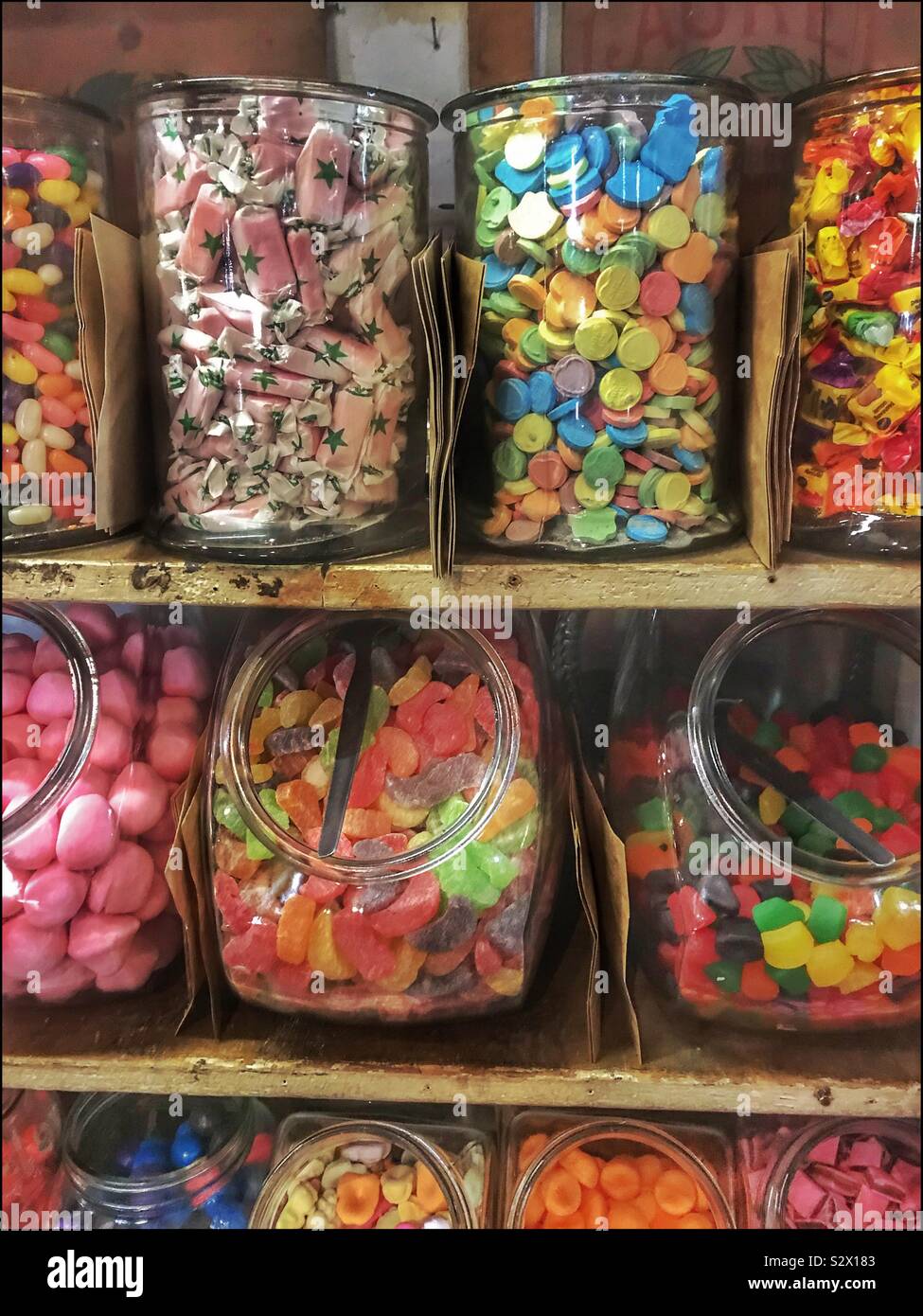 Old fashioned sweet jars, Oom Samie se Winkel, Stellenbosch, South