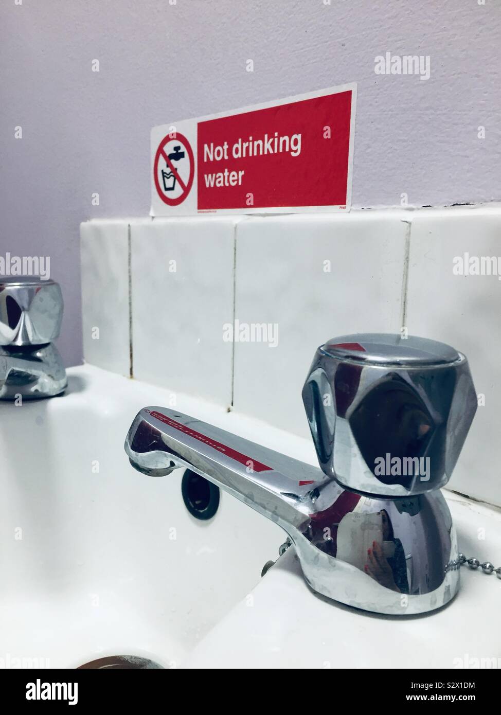 Not drinking water - Smartphone Captured Stock Image