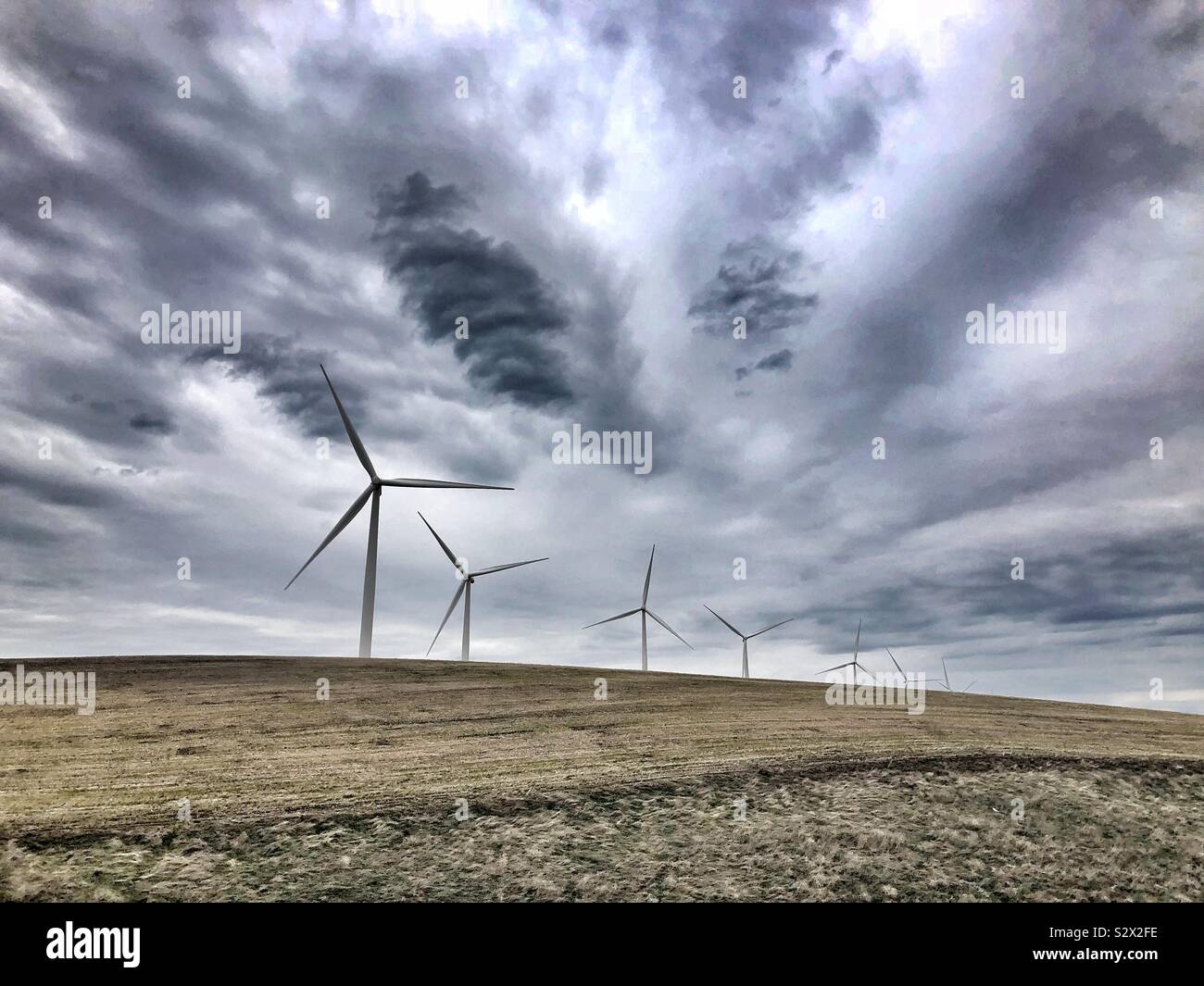 Wind energy - Smartphone Captured Stock Image