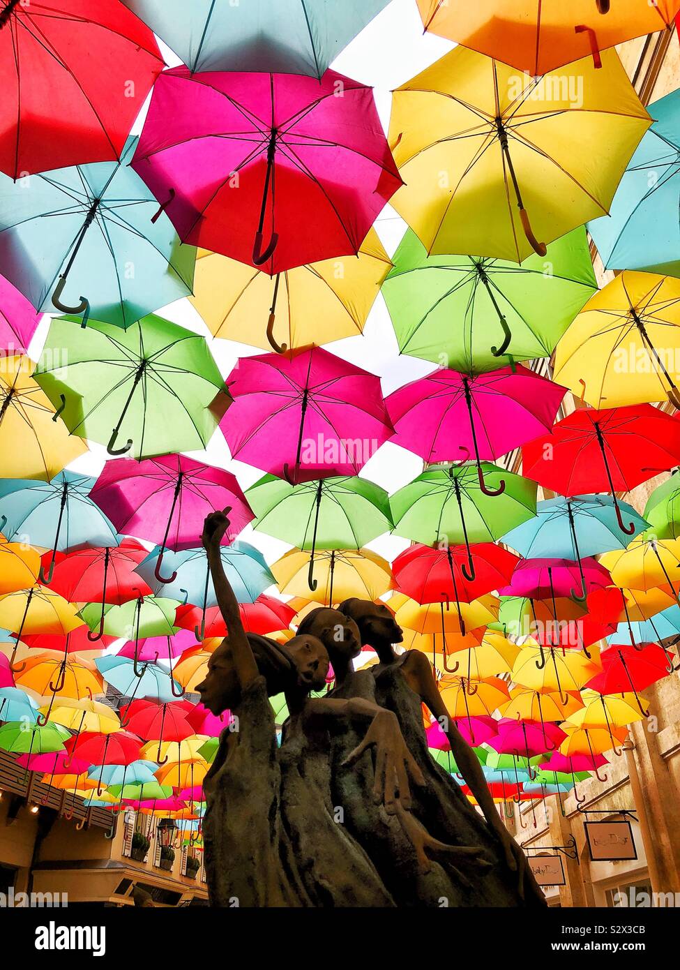 Modern sculpture by Dirk De Keyzer at Village Royal in Paris, with