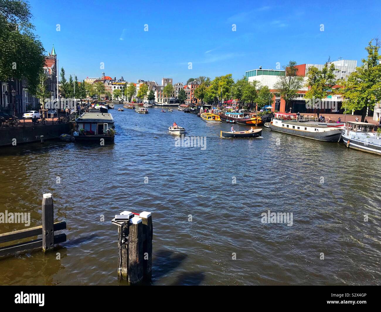 Amsterdam canal - Smartphone Captured Stock Image