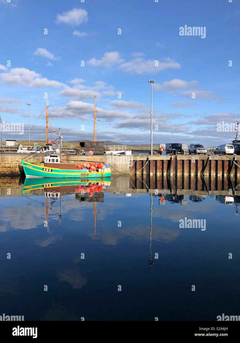 Stromness harbour, Orkney Scotland - Smartphone Captured Stock Image