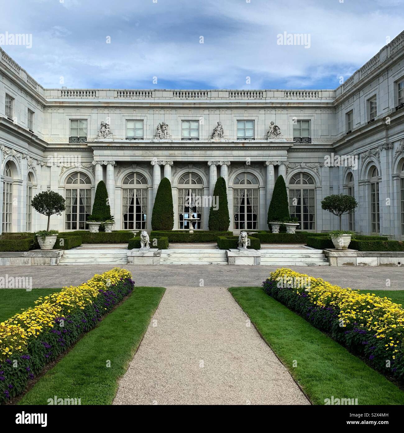 Rosecliff, designed by architects McKim Mead and White and completed in 1902. Newport, Rhode Island, United States. - Smartphone Captured Stock Image
