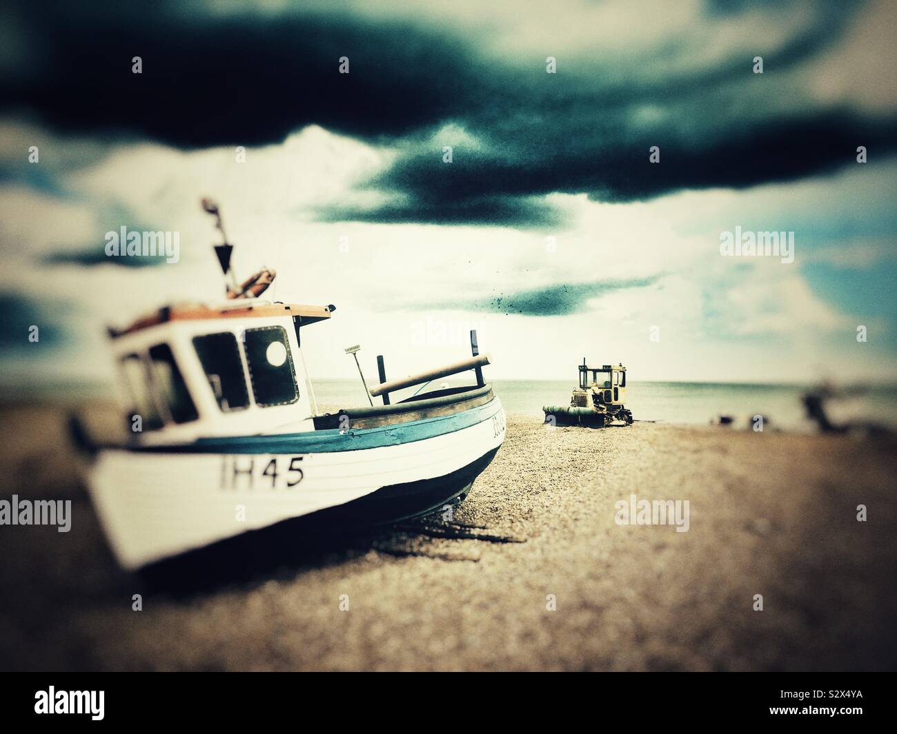 Fishing industry Aldeburgh Suffolk UK - Smartphone Captured Stock Image