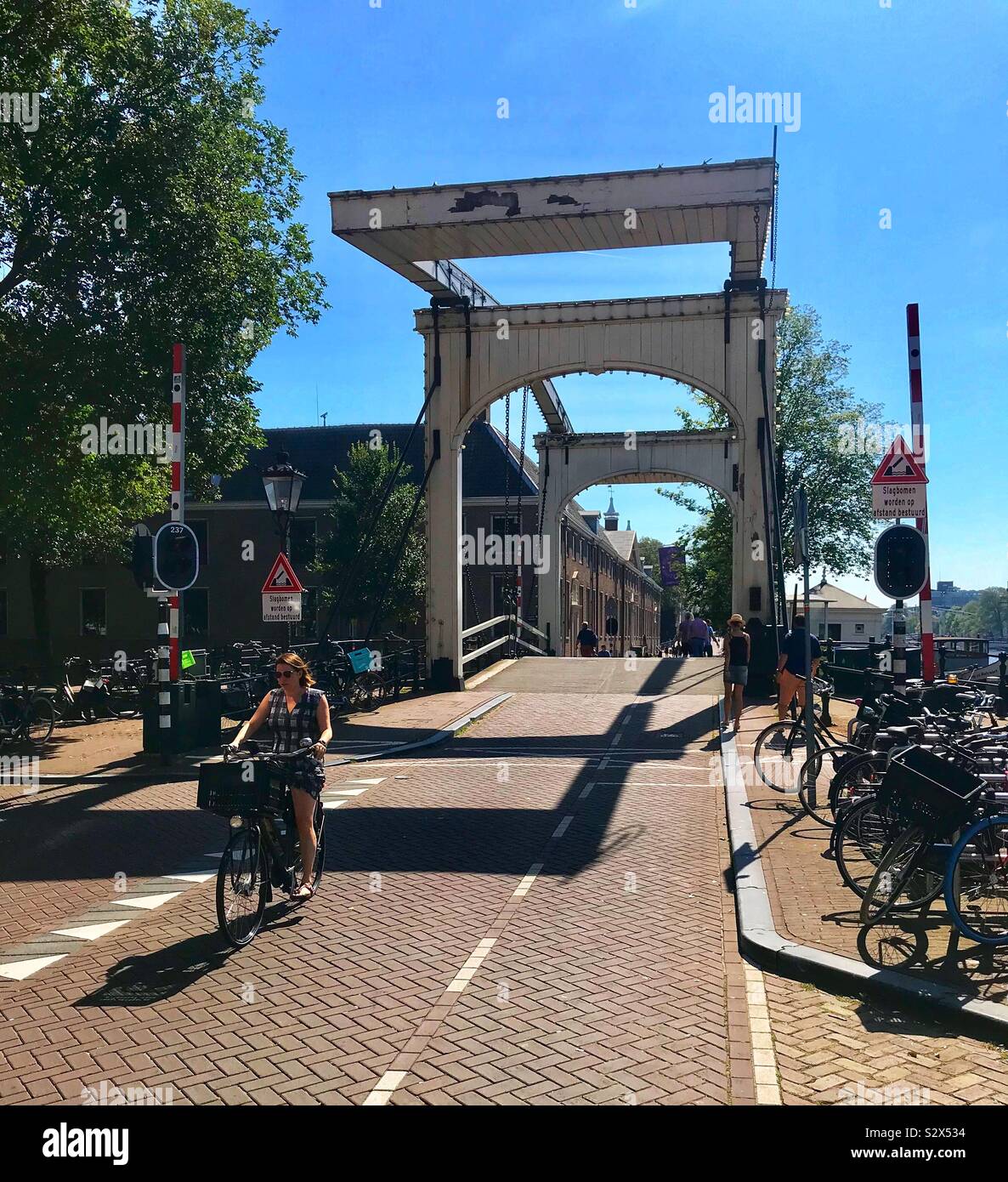 Amsterdam canal bridge - Smartphone Captured Stock Image