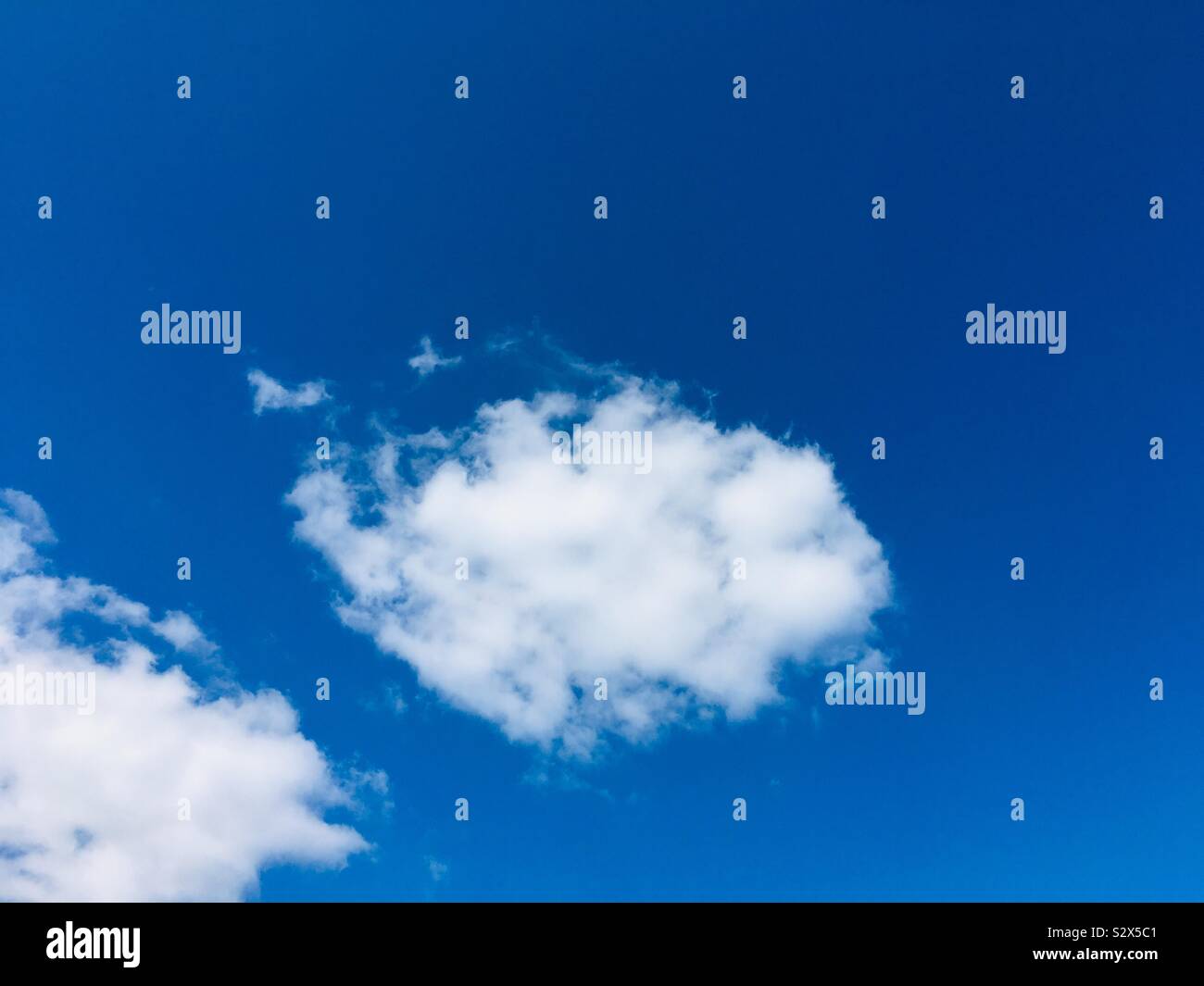 Clouds in blue sky - Smartphone Captured Stock Image