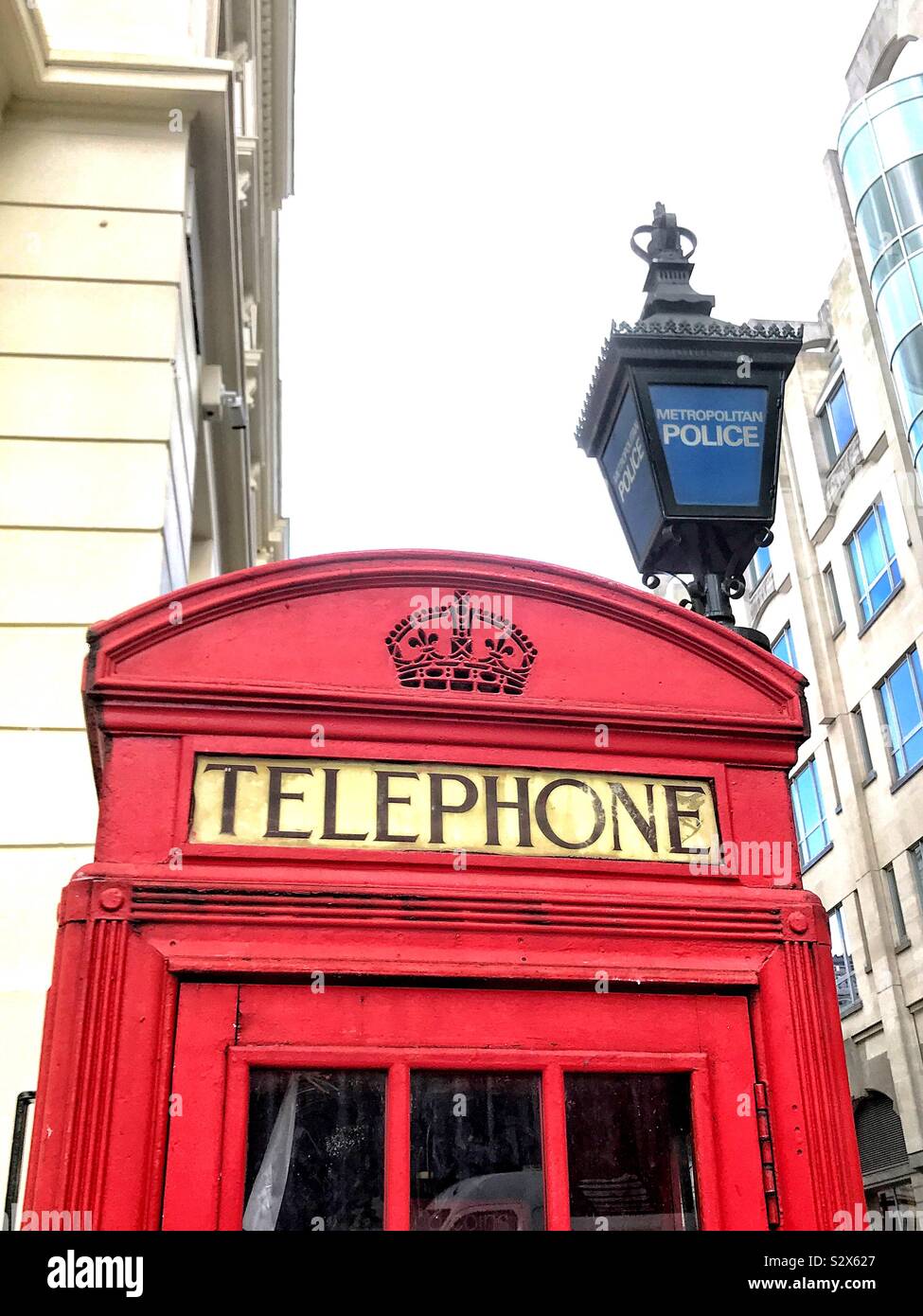 Iconic London street furniture Stock Photo Alamy