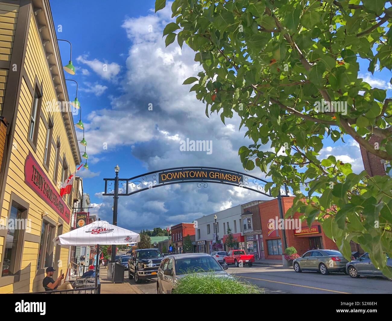 Grimsby, Ontario. A small town in the Niagara Region. Stock Photo