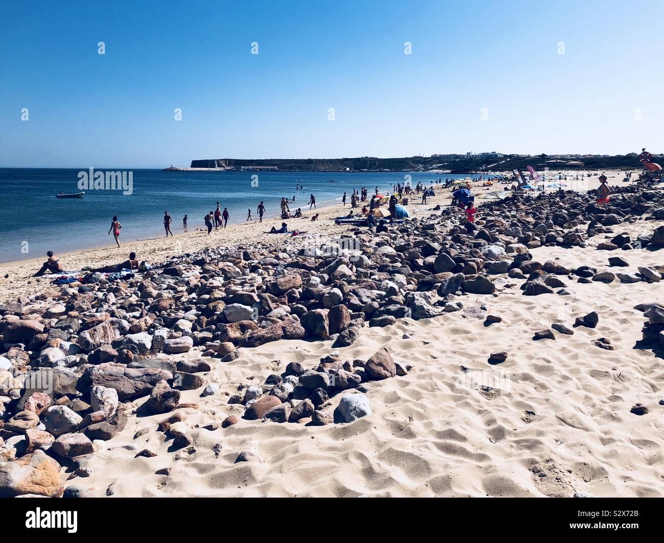 Martinhal beach in the Algarve - Smartphone Captured Stock Image