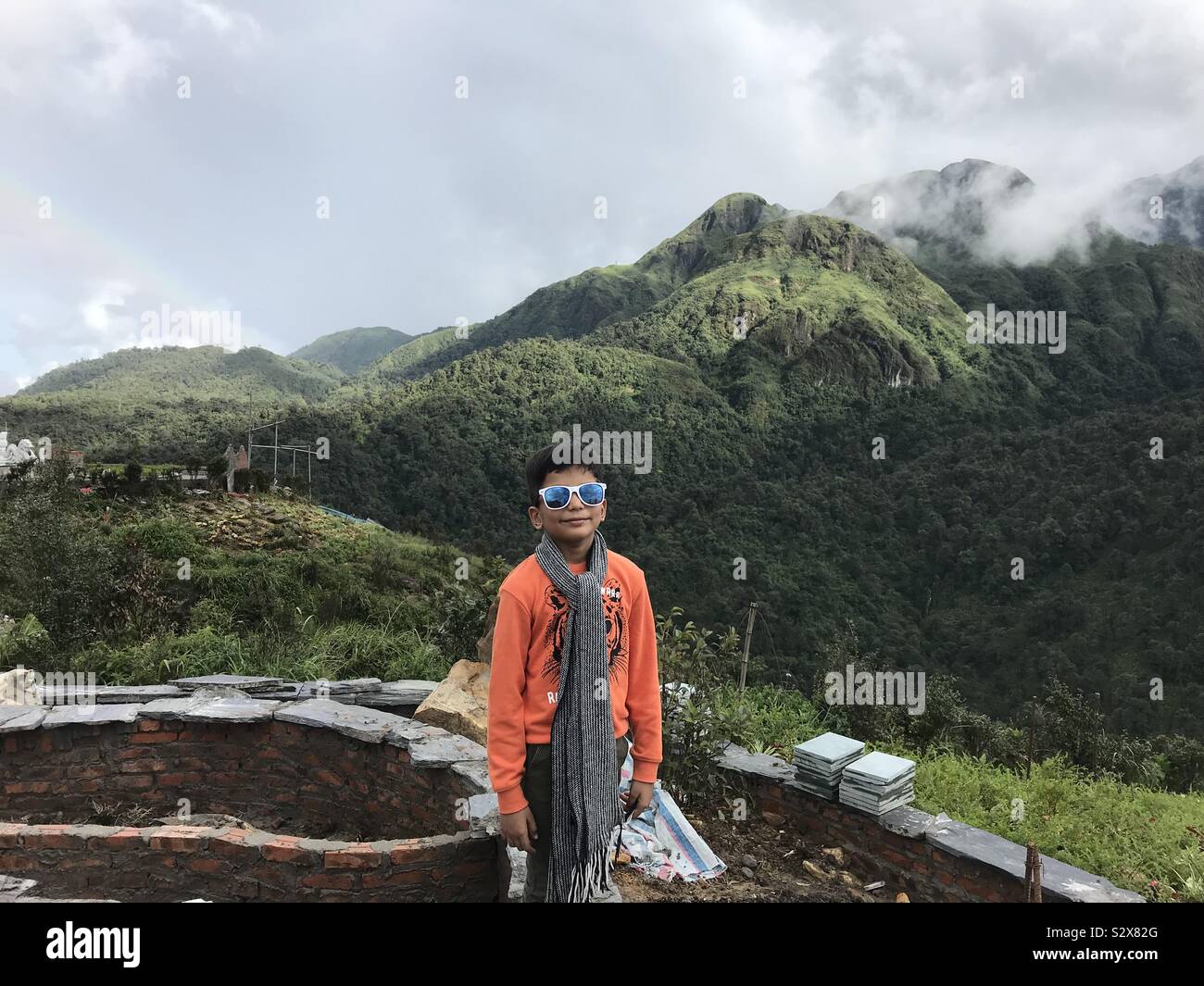 Smart boy - Smartphone Captured Stock Image
