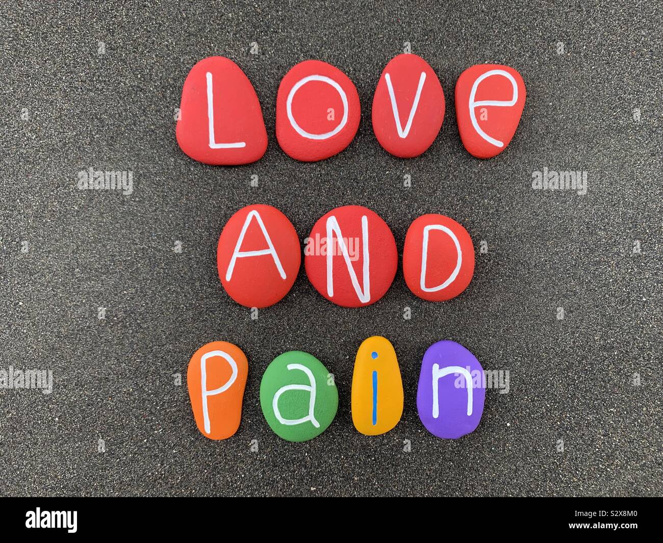 Love and pain Stock Photo