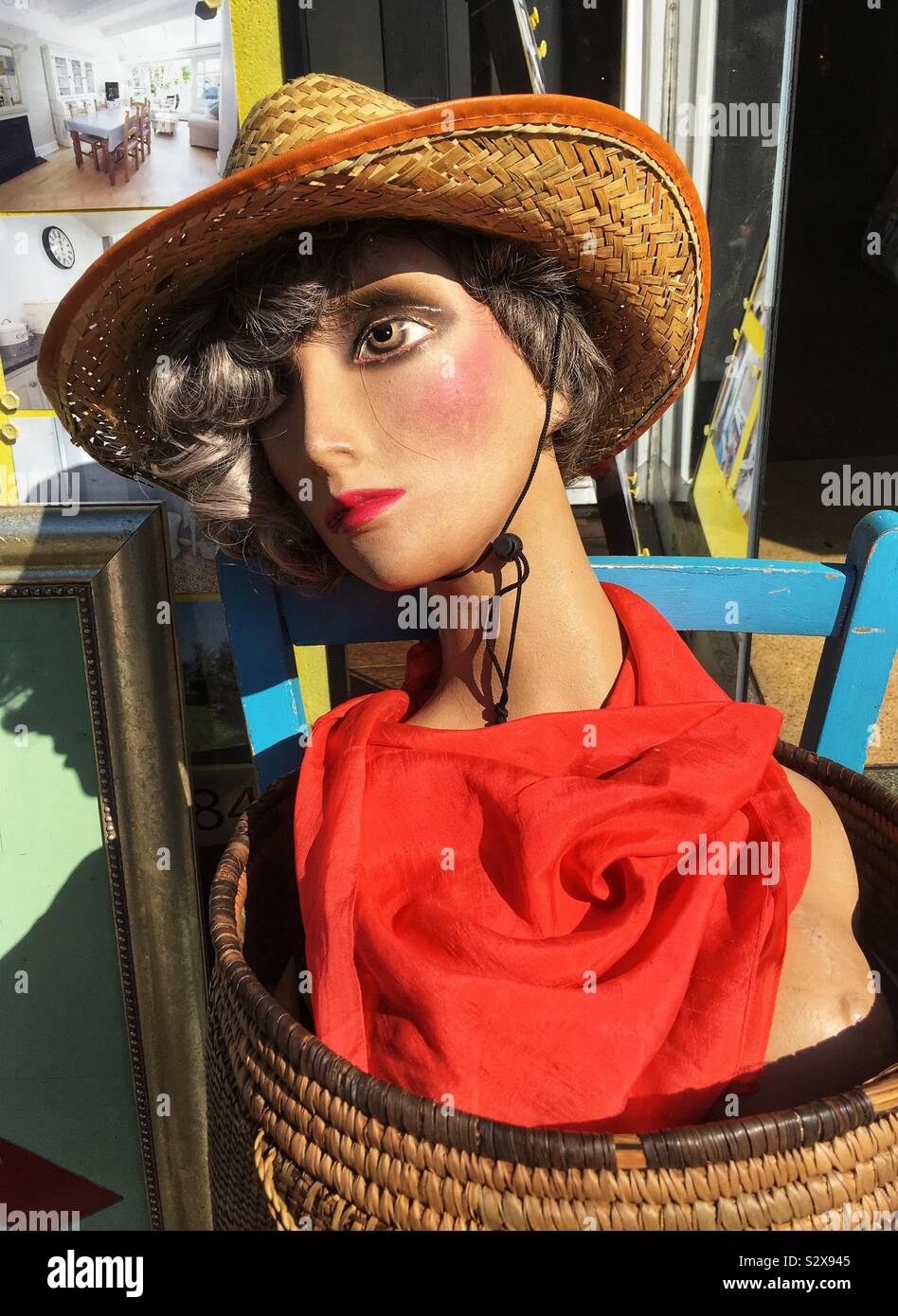 A mannequins head - Smartphone Captured Stock Image