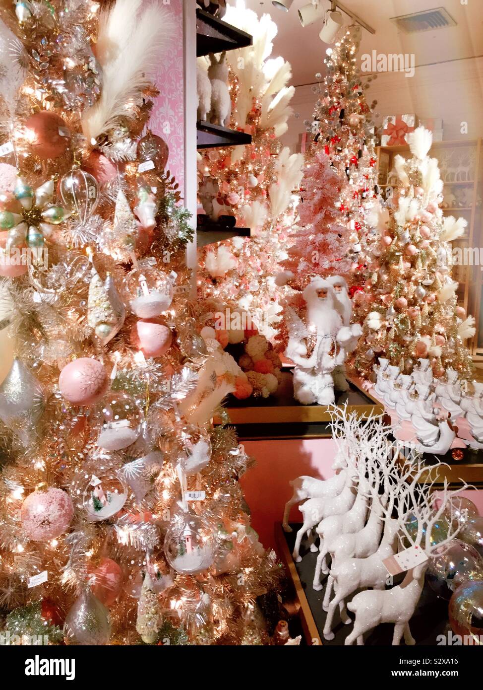 Macy’s flagship department store in New York City has a lovely holiday lane each year, USA - Smartphone Captured Stock Image