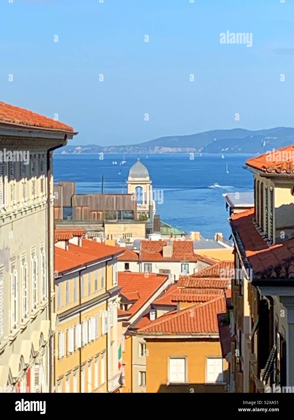 Trieste, Italy. - Smartphone Captured Stock Image