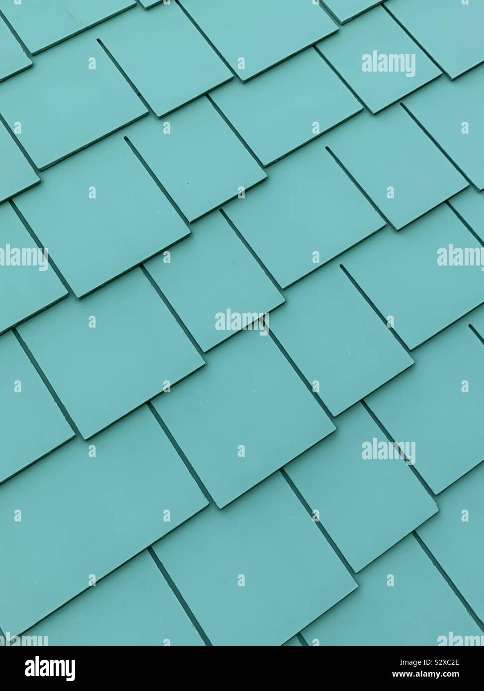 Abstract of teal colored outdoor wall - Smartphone Captured Stock Image