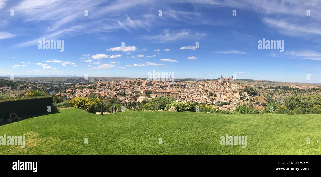 Panoramic view. Toledo, Spain. Stock Photo
