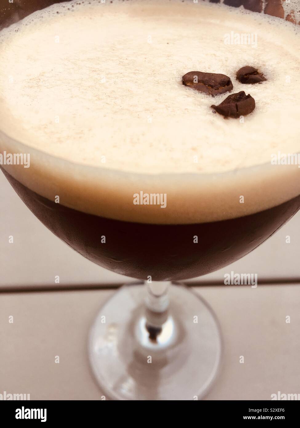 Espresso Martini close up Stock Photo Alamy
