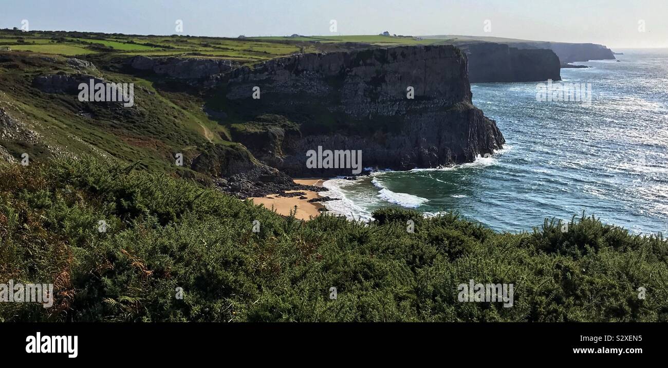 Rhossili bay gower - Smartphone Captured Stock Image