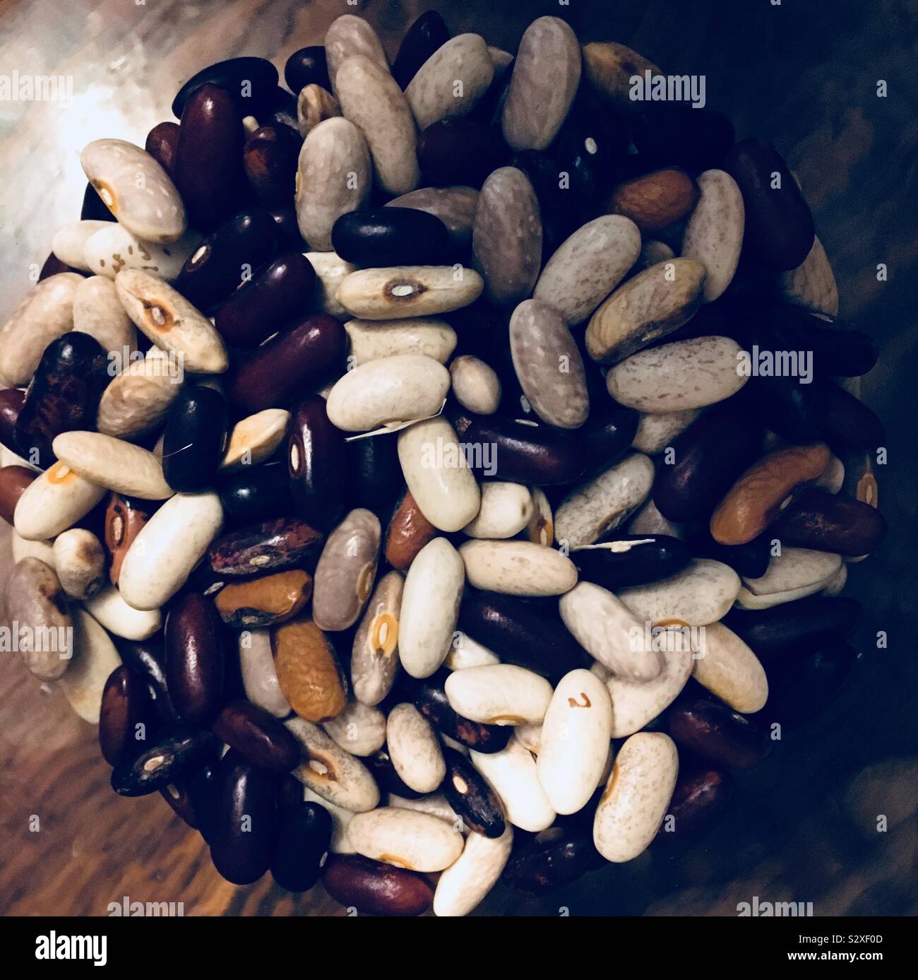 Beans in a glass jar Stock Photo - Alamy