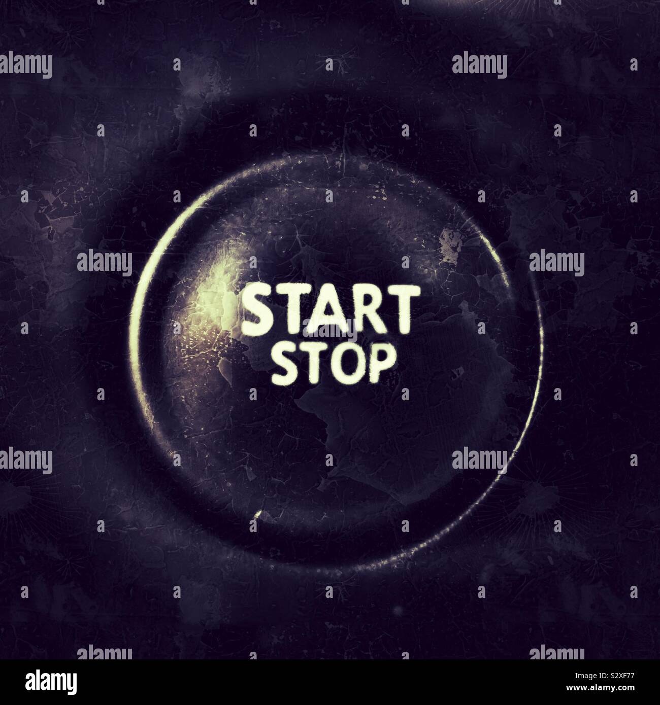 Start stop button Stock Photo