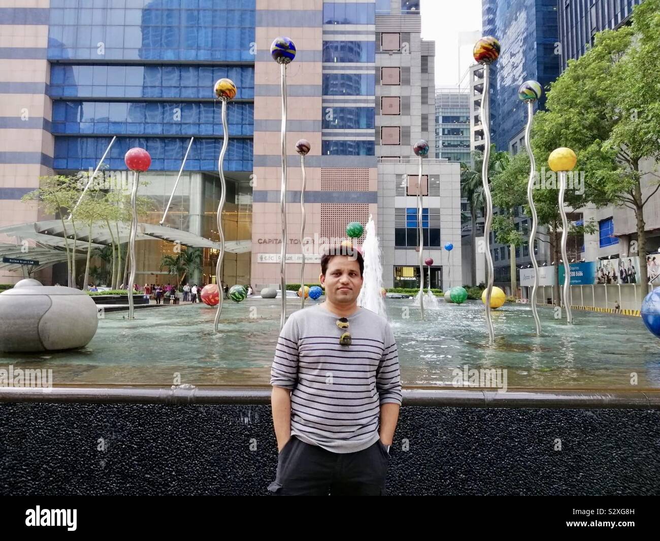 Exploring singapore - Smartphone Captured Stock Image