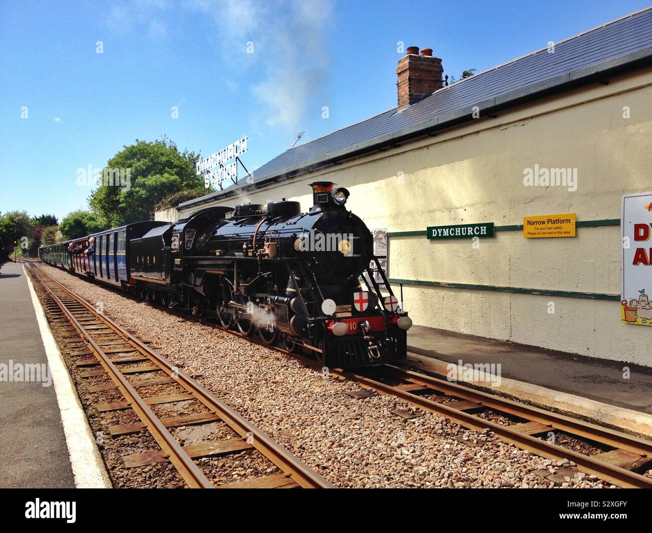 Dr Syn steams into Dymchurch Station on the Romney Hythe & Dymchurch