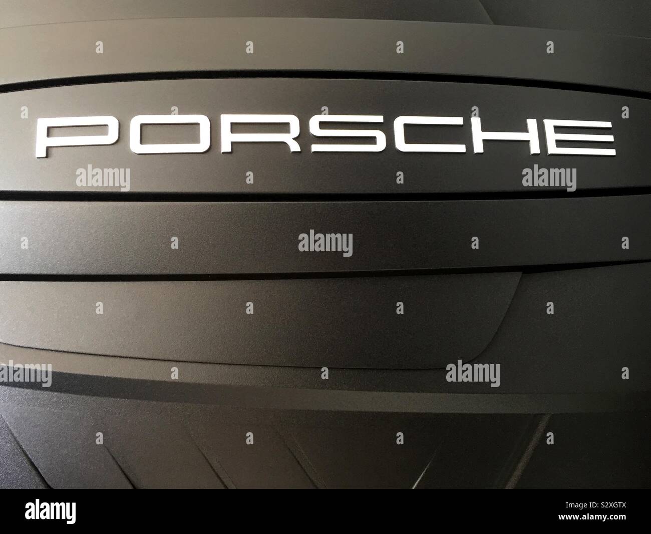 Porsche name logo - Smartphone Captured Stock Image