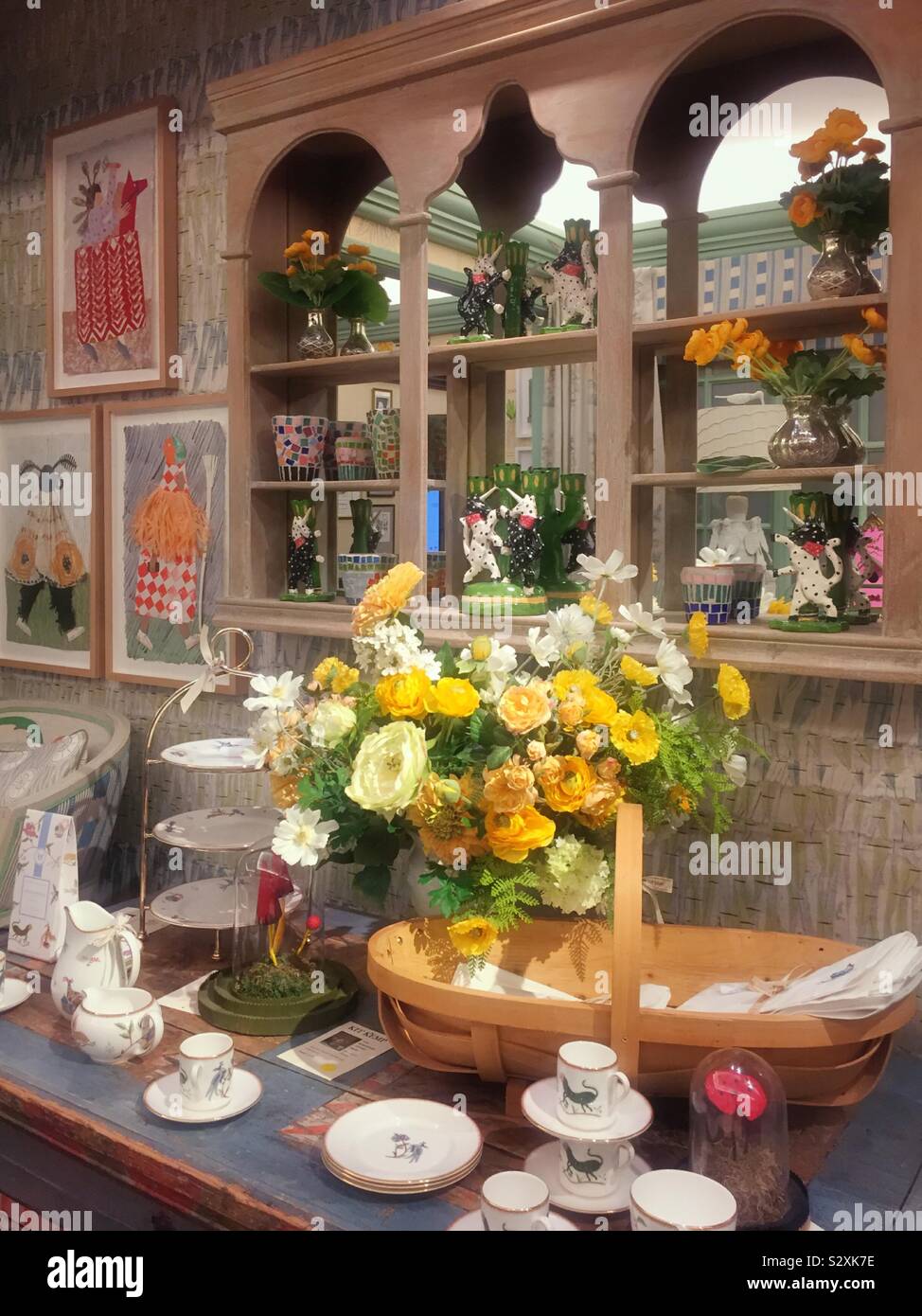 The home furnishing floor at Bergdorf Goodman‘s department store in New York City, USA - Smartphone Captured Stock Image
