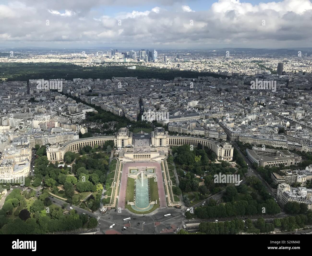 view from the eiffel tower Stock Photo