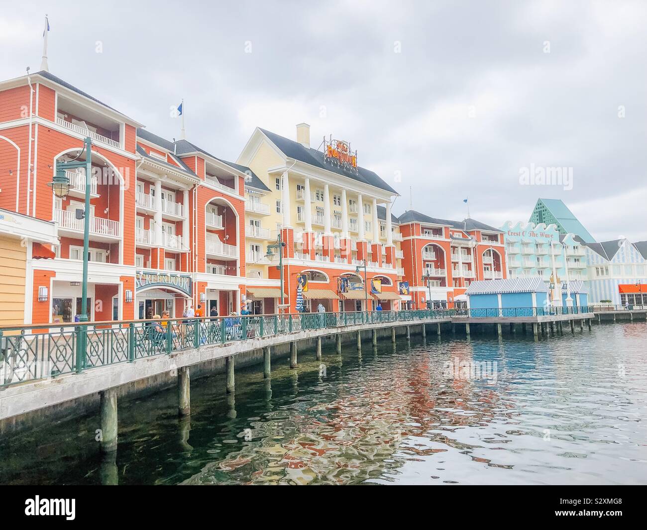 Boardwalk at Walt Disney World Stock Photo Alamy