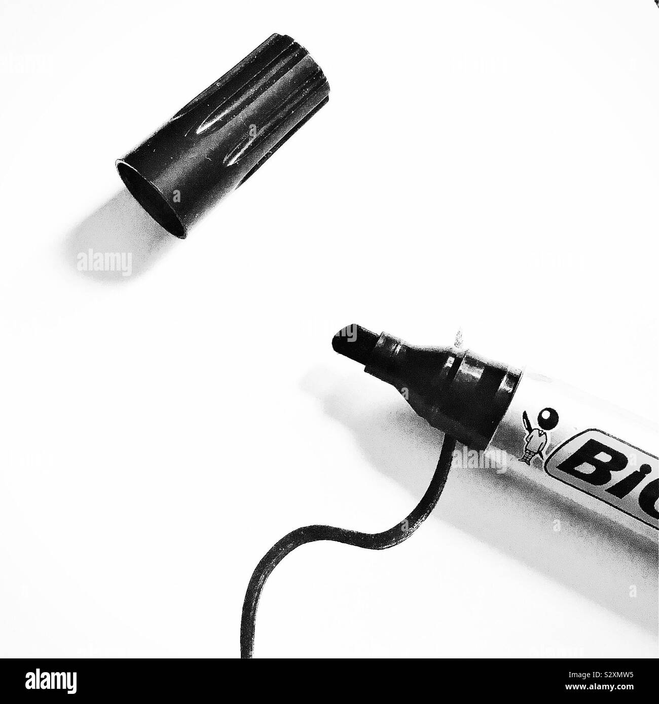 Marker pen line Black and White Stock Photos & Images - Alamy