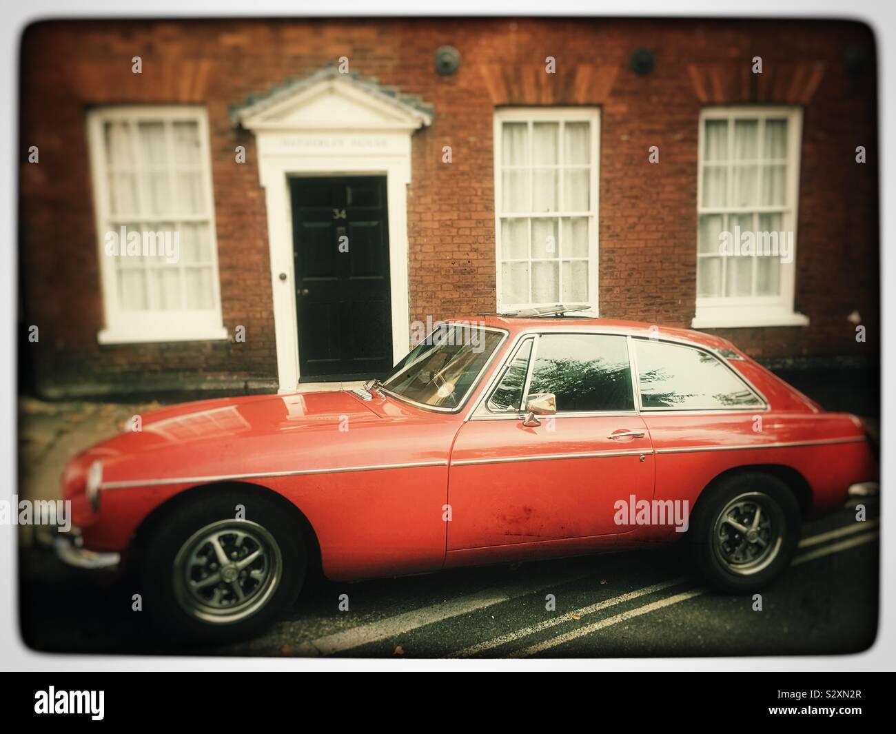 Vintage MG sports car - Smartphone Captured Stock Image