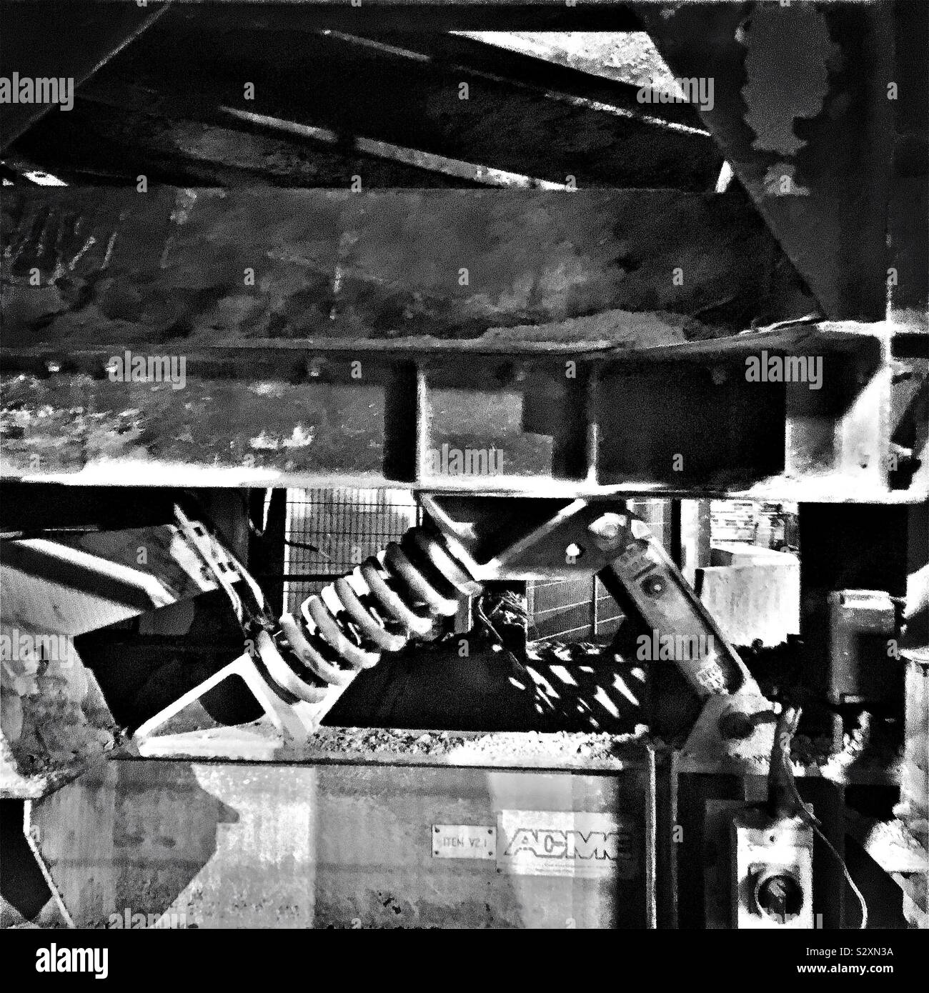 Machinery at London Recycling Centre - Smartphone Captured Stock Image