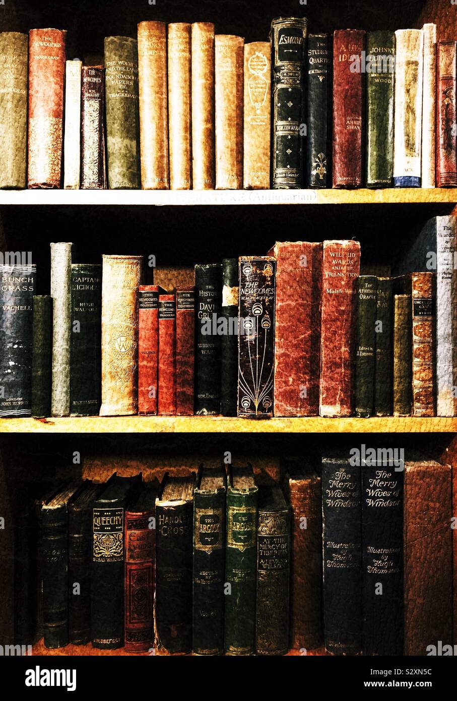 Antiquarian books - Smartphone Captured Stock Image