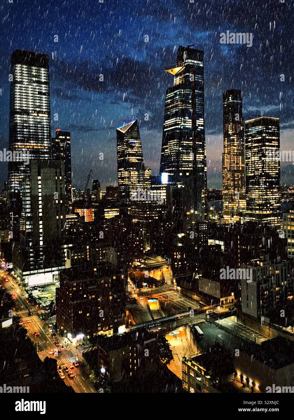 New York at night Stock Photo