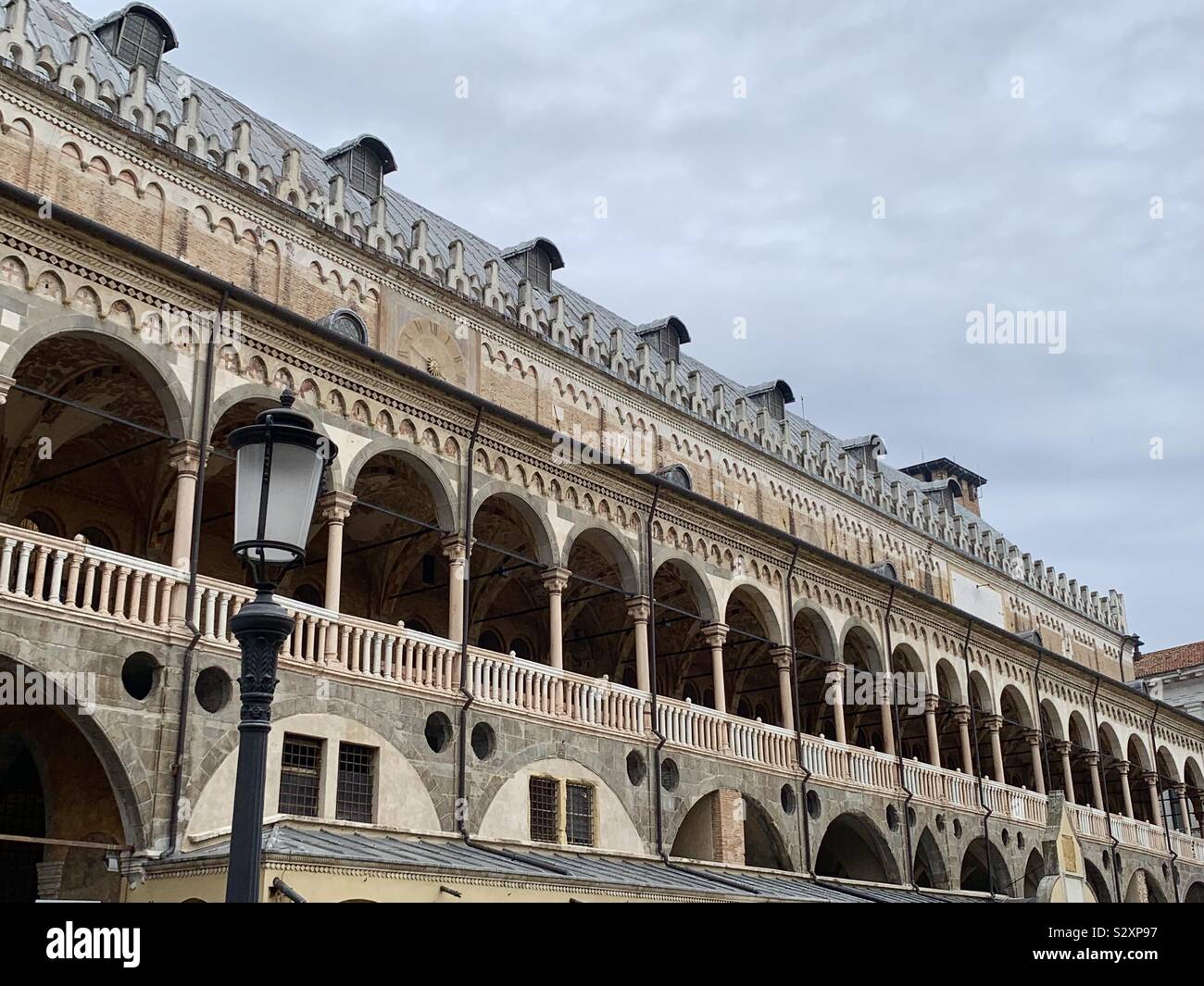 Palazzo della Ragione, magnificent palace between two squares, Padua, Italy - Smartphone Captured Stock Image