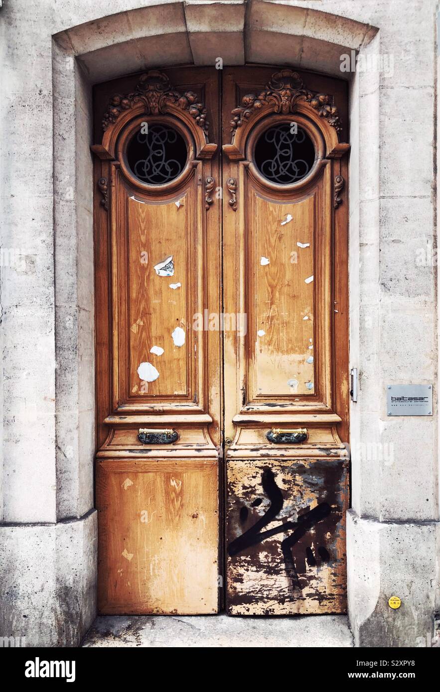 Paris door - Smartphone Captured Stock Image