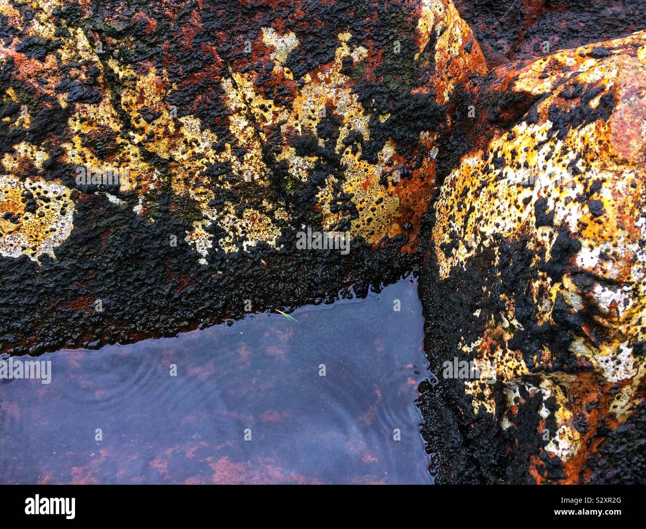 Water reflections detail - Smartphone Captured Stock Image