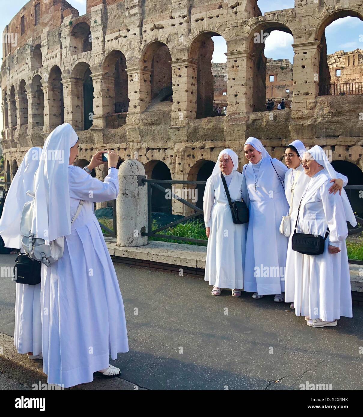 Nuns Having Fun Stock Photo