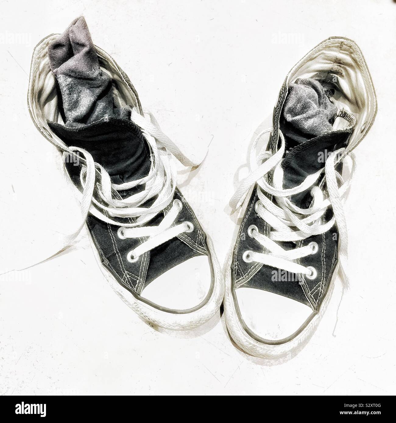 Trainers - Smartphone Captured Stock Image