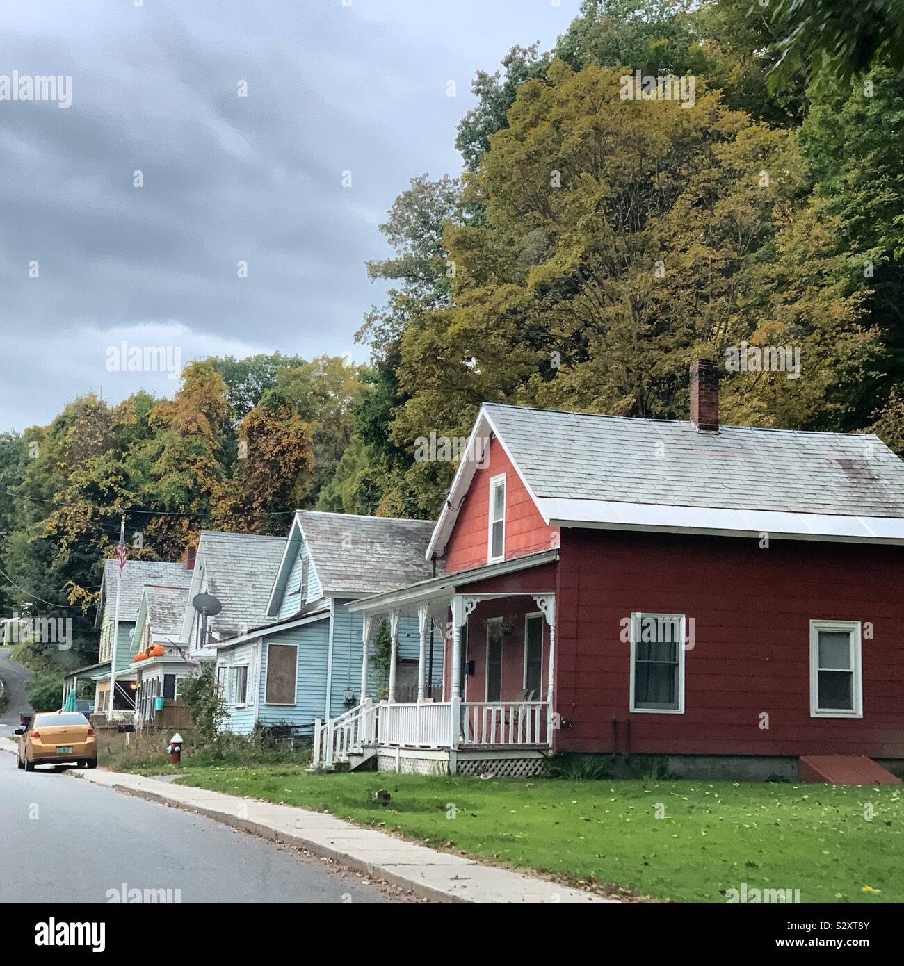 Houses in Brattleboro, Vermont, United States Stock Photo