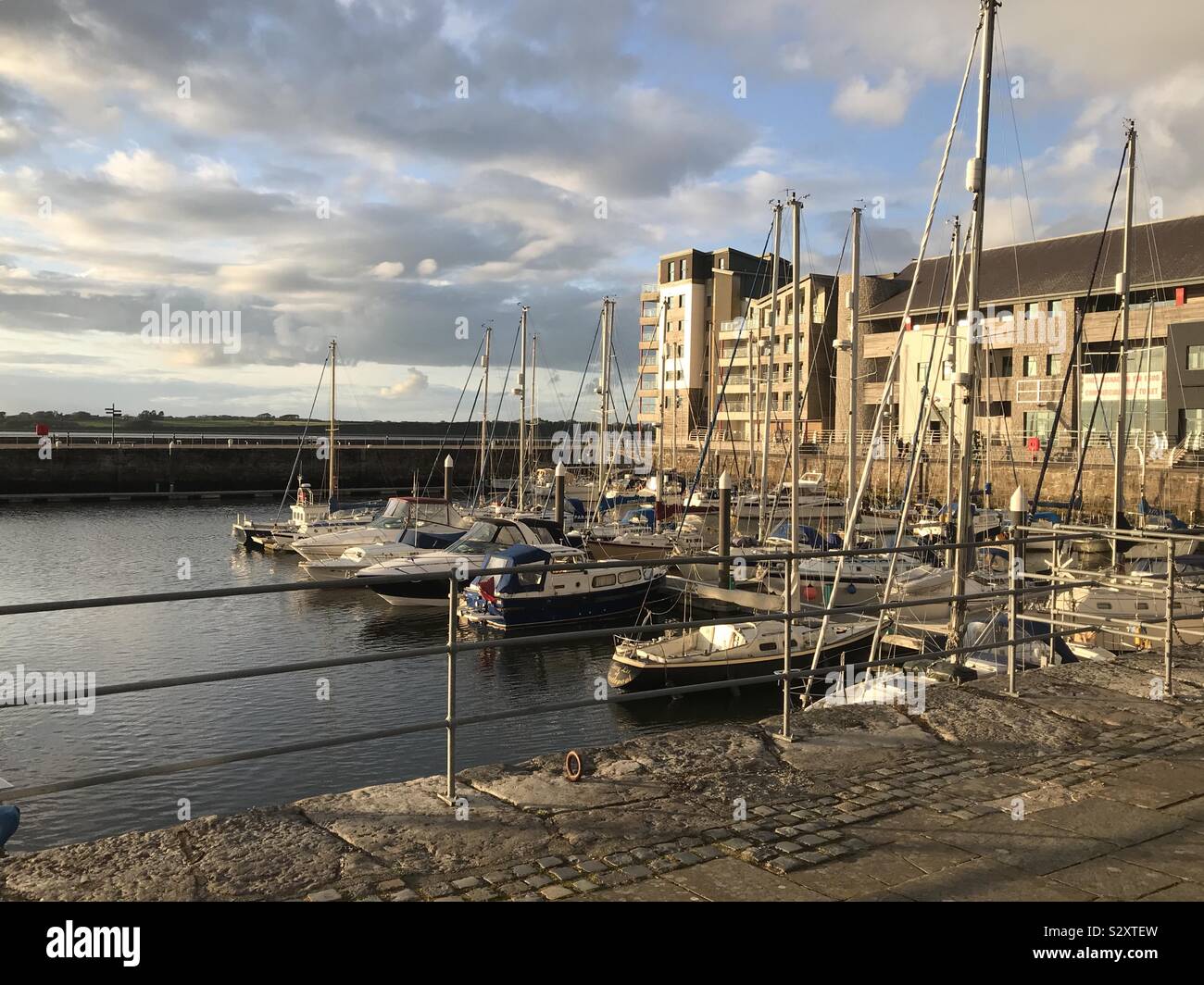 Doc Fictoria/Victoria Dock, Caernarfon, Gwynedd, Wales. September 2019. - Smartphone Captured Stock Image